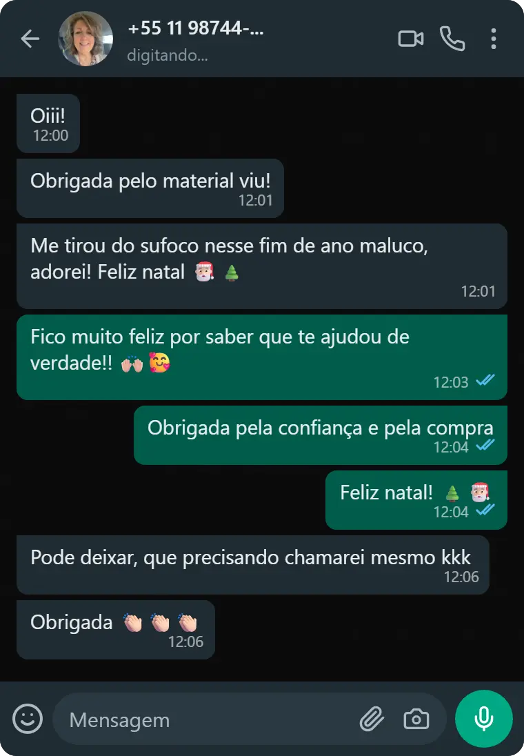 Depoimento de cliente