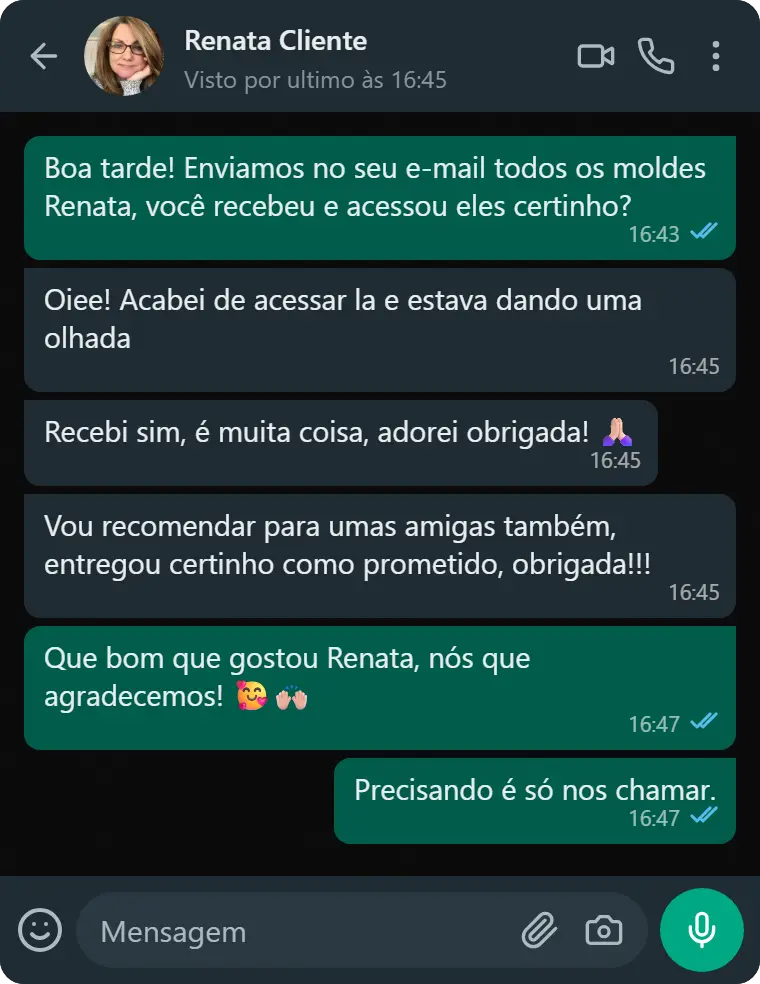 Depoimento de cliente